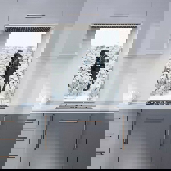 Warren Reed - Designer Lion Amidst the Flock Kitchen Splashback
