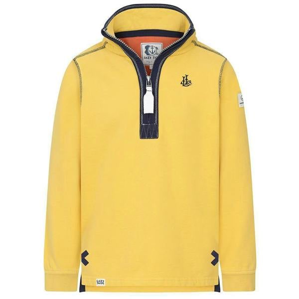 Lazy Jacks Boys Quarter Zip Sweatshirt - Yellow