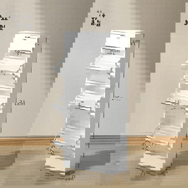 Flip-down Shoe Cabinet