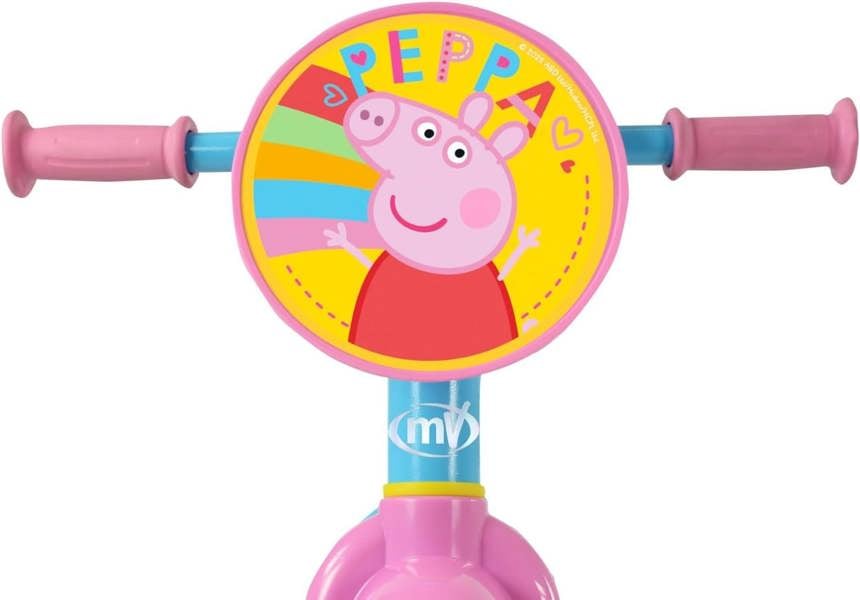 Peppa Pig 2 in 1 Kids Training Balance Bike - Blue/Pink