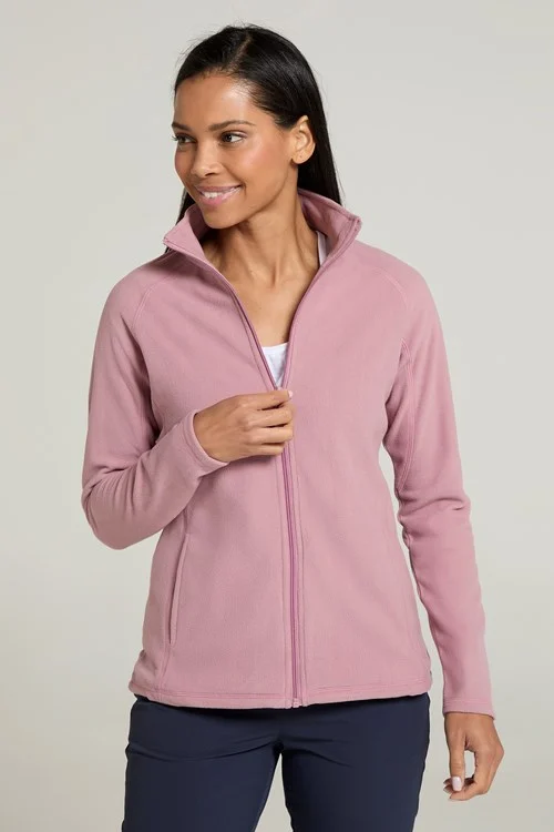 Mountain Warehouse Womens/Ladies Raso Fleece Jacket - Bright Pink