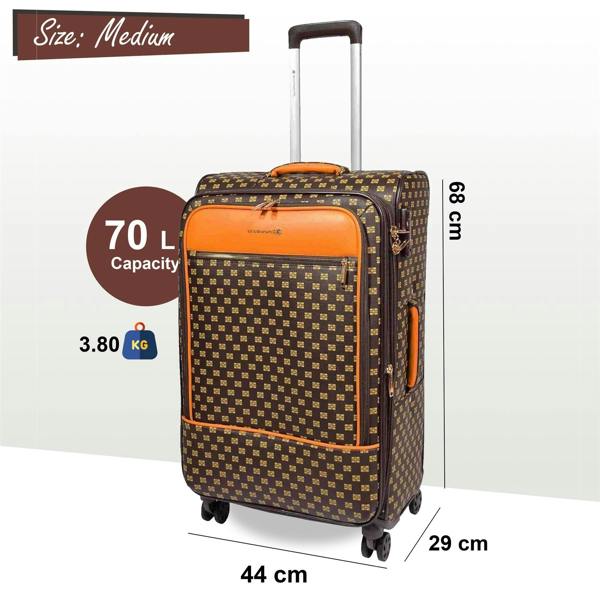 Snowball Soft Expandable Travel Suitcase Luggage Bag