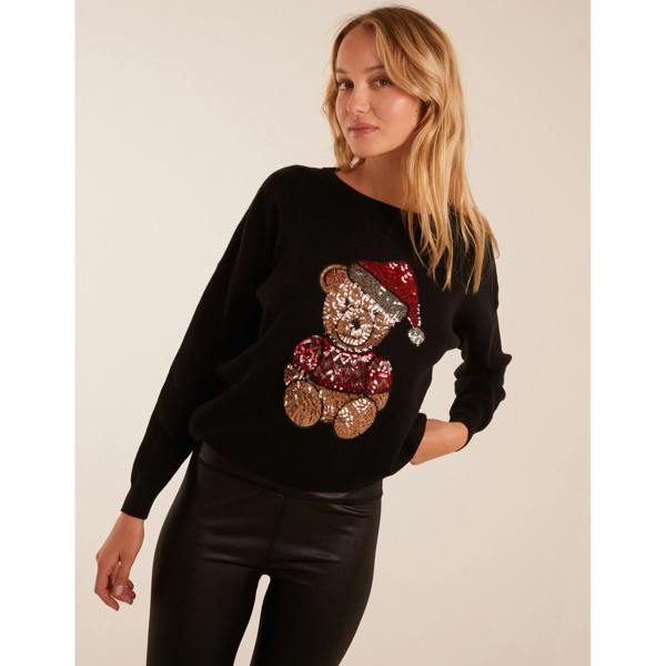 Blue Vanilla Teddy Bear Christmas Jumper