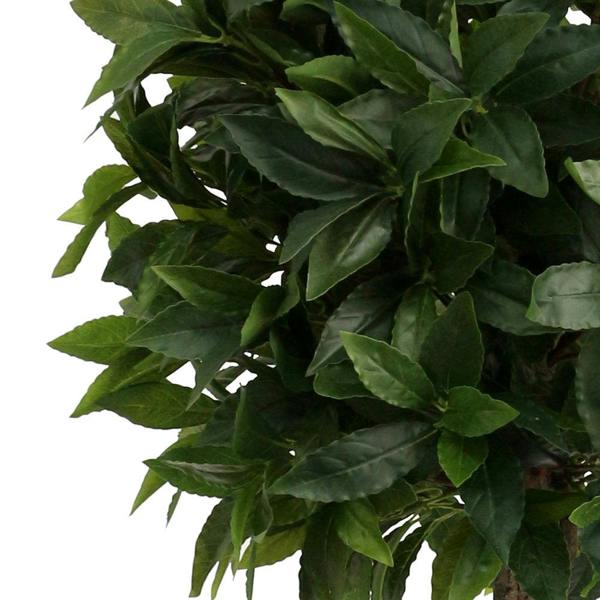 Artificial Bay Topiary Tree Natural Wood Trunk - 110cm