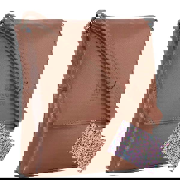 Mala Leather Anishka Heart Leather Travel Cross Body Bag