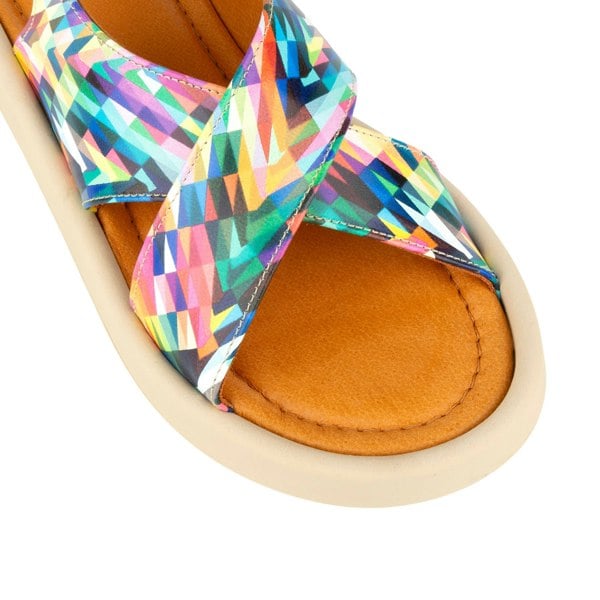 Embassy London Skye - Fiesta - Women's leather platform sandal with buckle strap