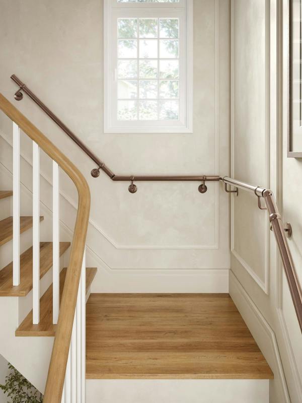 Handrails Direct Sambourne Antique Copper Quarter Landing Handrail