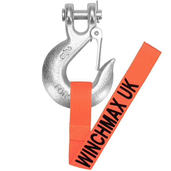 WINCHMAX Steel Rope 15m x 9.5mm, Hole Fix. 3/8 inch Clevis Hook. For winches up to 13,500lb