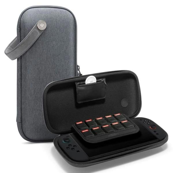 Spigen Nintendo Switch 2 Carrying Case Klasden Pouch Charcoal Gray - AGP10204