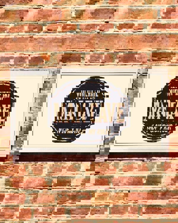 Personalised Wall Art Print – My Cave My Rules Man Cave Sign