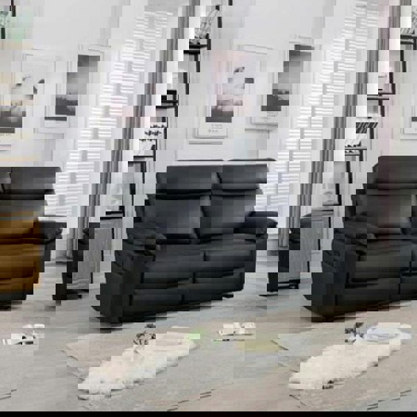 Austin Genuine Leather Reclining Sofa Suite 3 + 2 - 4