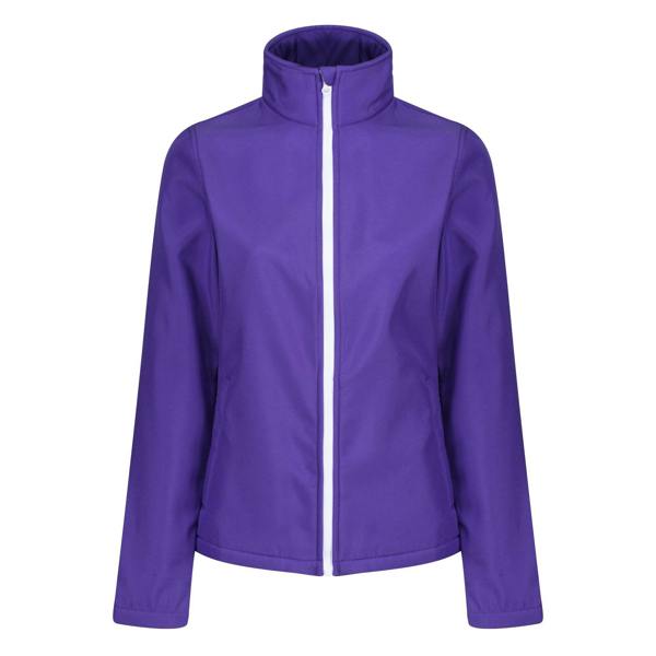 Regatta Standout Womens/Ladies Ablaze Printable Soft Shell Jacket - Purple/Black - 