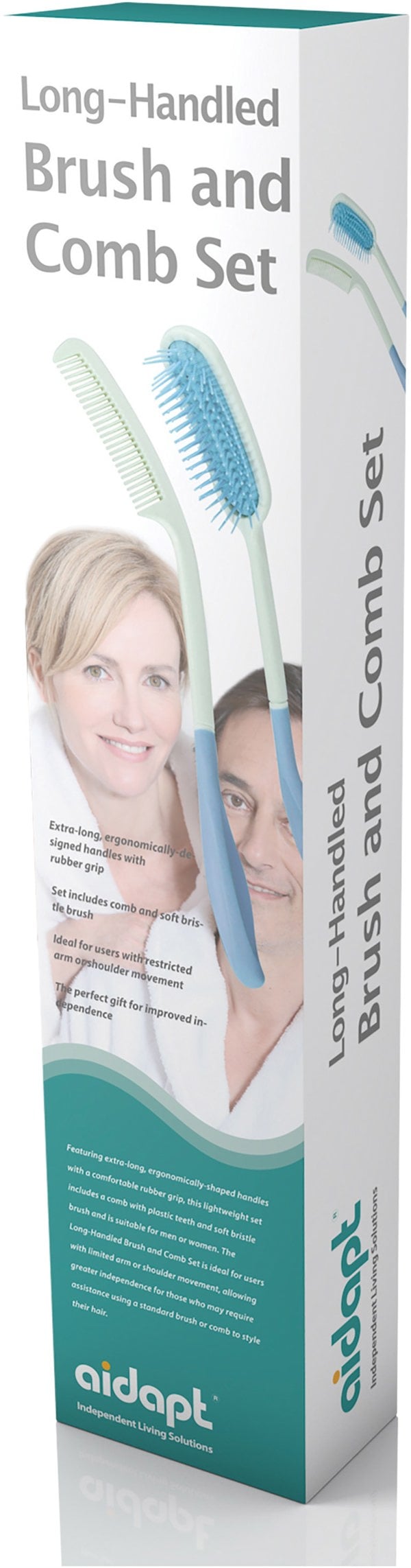 Aidapt Long-Handled Brush And Comb Set