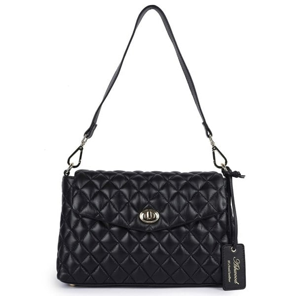 Ashwood 'Tramonto Toscana' Real Leather Flapover Quilted Bag: 63858