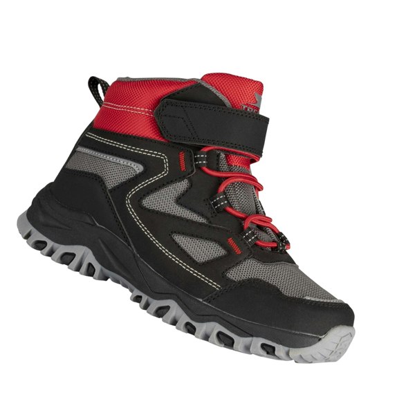 Trespass Childrens Adair Walking Boots - Black/Red