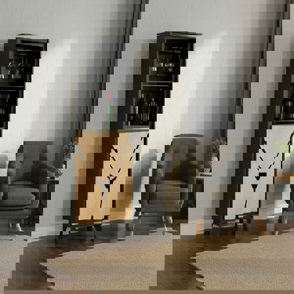 IH Design Dusk Mango Wood Drinks Cabinet/Bookcase