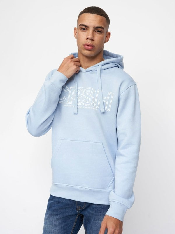 Crosshatch Kendrick Hoodie Light Blue