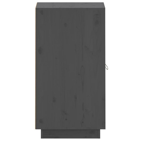 Berkfield Sideboard Grey 34x40x75 cm Solid Wood Pine
