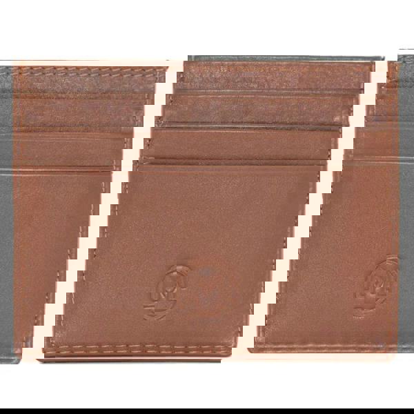 Mala Leather Origin Plain Leather Card Holder with Zip Pocket