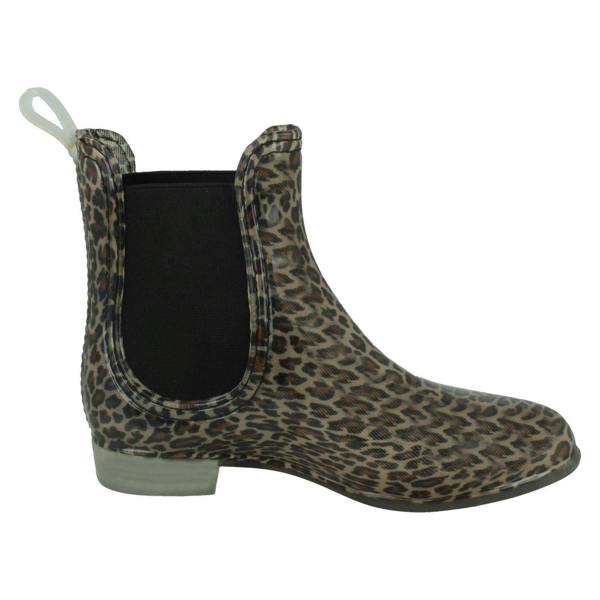 Spot On Girls Spot On Leopard Print Ankle Welly X1263#G