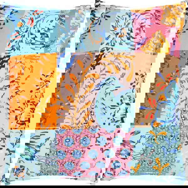 Furn Azzar Floral Outdoor Cushion Cover - Multicoloured