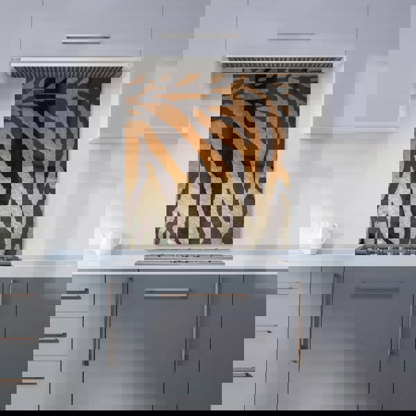 Warren Reed - Designer Tiger Skin Print Kitchen Splashback