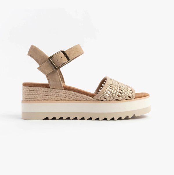 TOMS DIANA Womens Sandals Gold