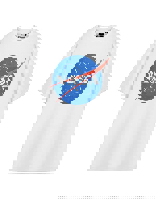 NASA Unisex White Classic Logo Short Sleeved T-Shirt