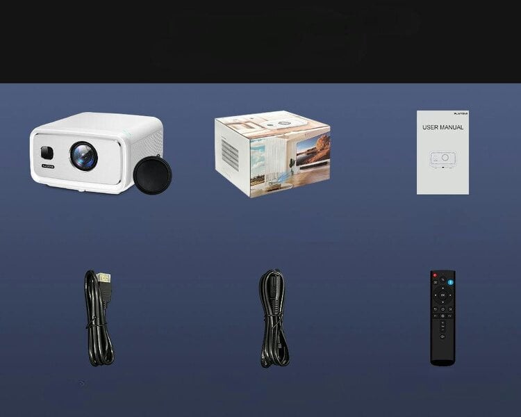 Everycom LCD projector Full HD 1080p – 1600 ANSI lumens, Android 15, 3x10W HiFi, autofocus, MEMC, HDR, 4K