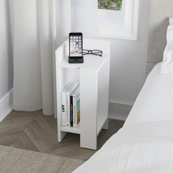 Decortie Elos Modern Bedside Table Left Module Narrow 25cm