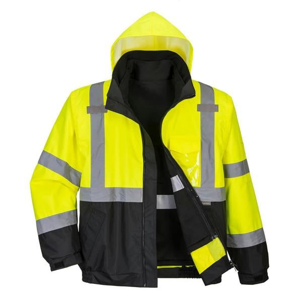 Hi-Vis 3-in-1 Contrast Premium Bomber Jacket Portwest