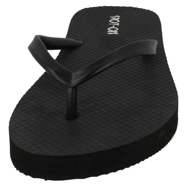 Spot On Ladies Spot On Toe Post Flip Flops