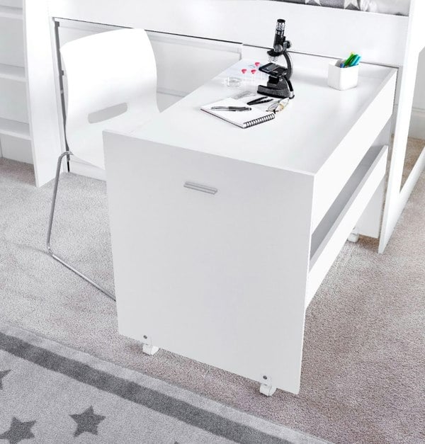 Bedmaster Ersa Mid Sleeper Storage Bed And Desk