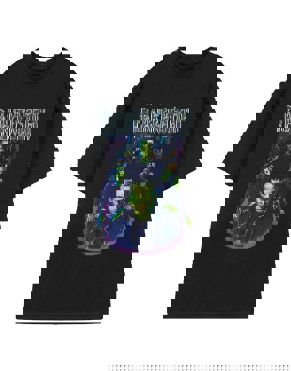 Universal Monsters Unisex Black Frankenstein Short Sleeved T-Shirt