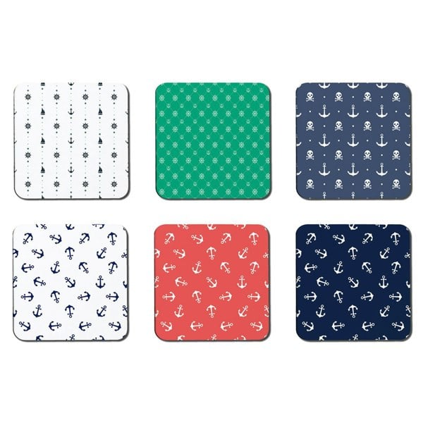 Benjamin Tate Design Nautical Anchors Collection (Coaster)