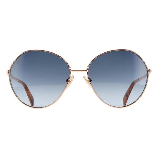 Max Mara Sunglasses MM0096 33W Gold Blue Gradient
