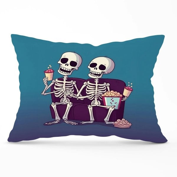 Warren Reed Skeletons At The Cinema Cushions