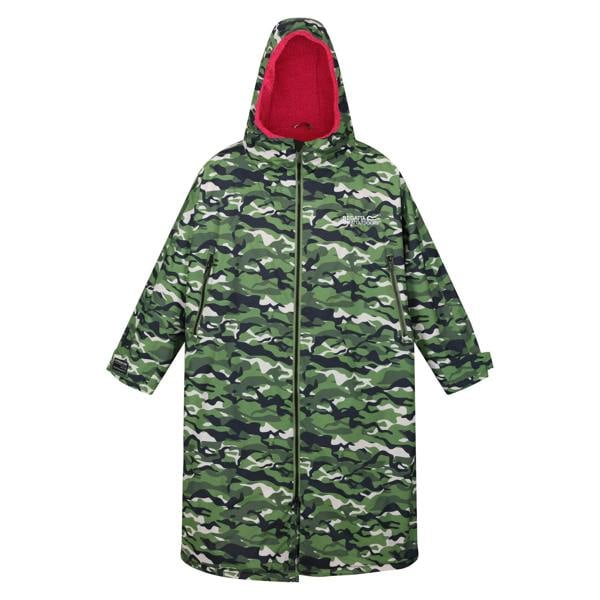 Regatta Unisex Adult Camouflage Oversized Changing Robe - Cactus Green