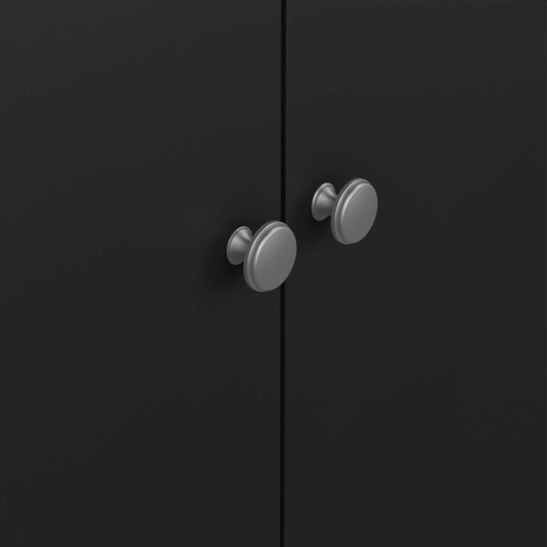Wyld Haus Gossmere Matt Black Wardrobe 3 Doors