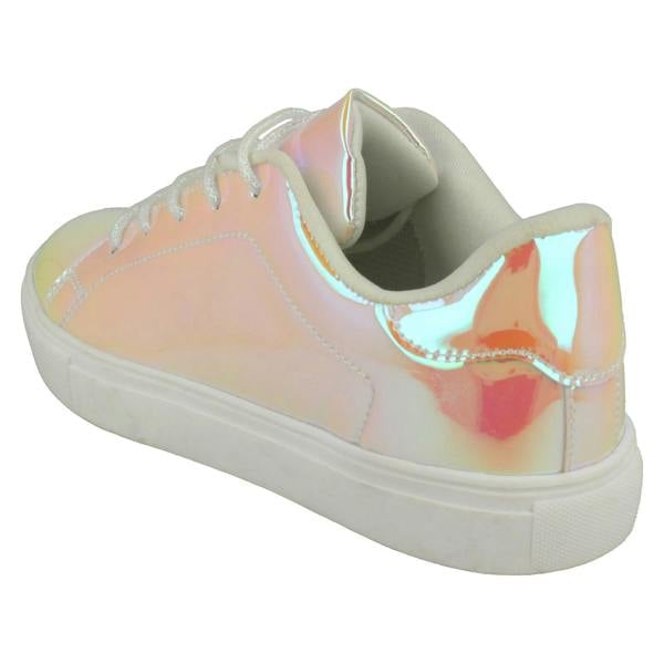 Spot On Girls Spot On Casual Hologram Trainers