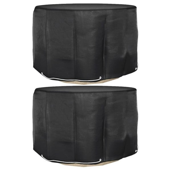 Berkfield Garden Furniture Covers 2 pcs 6 Eyelets �_�”�_125x75 cm Round