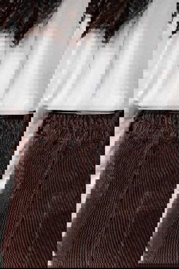 Lily & Me Brookend Stretch Cord Trouser Chocolate