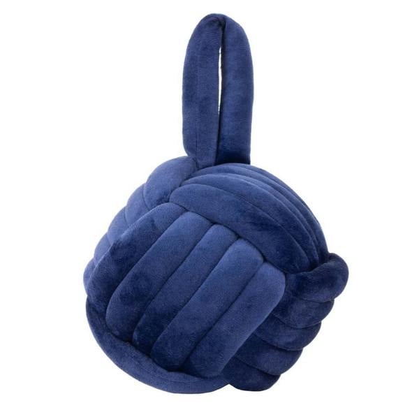 Furn Velvet Knotted Door Stopper - Navy