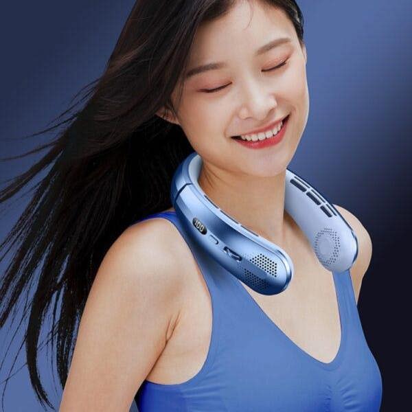 Leaper 100-Speed Portable Ultra Quiet Bladeless Neck Fan