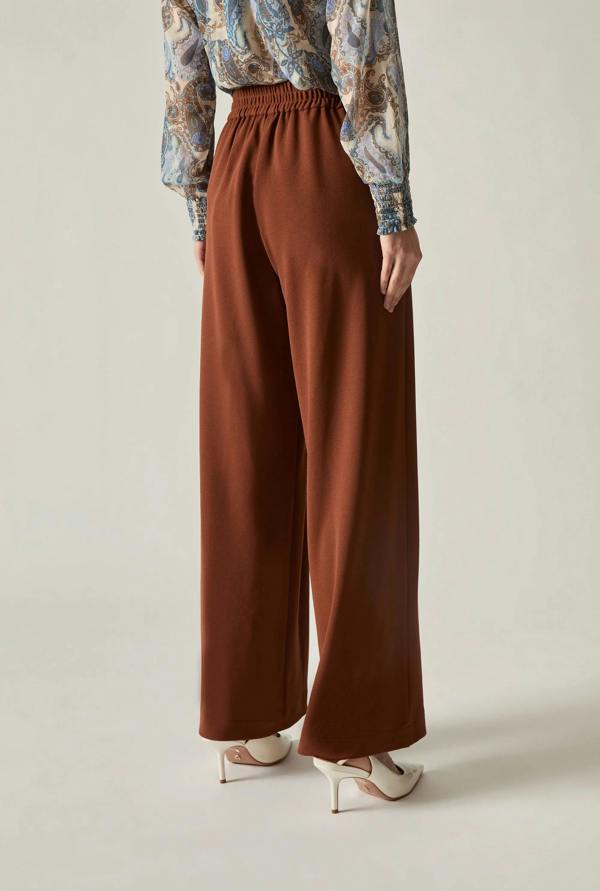 James Lakeland Rust Wide Leg Suit Trousers