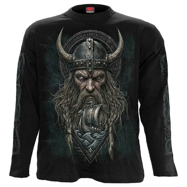 Spiral - VIKING NORSEMAN - Longsleeve T-Shirt Black