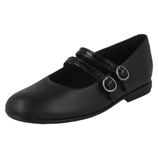 Clarks Girls Clarks Double Strap Mary Jane School Shoes Finja Bar