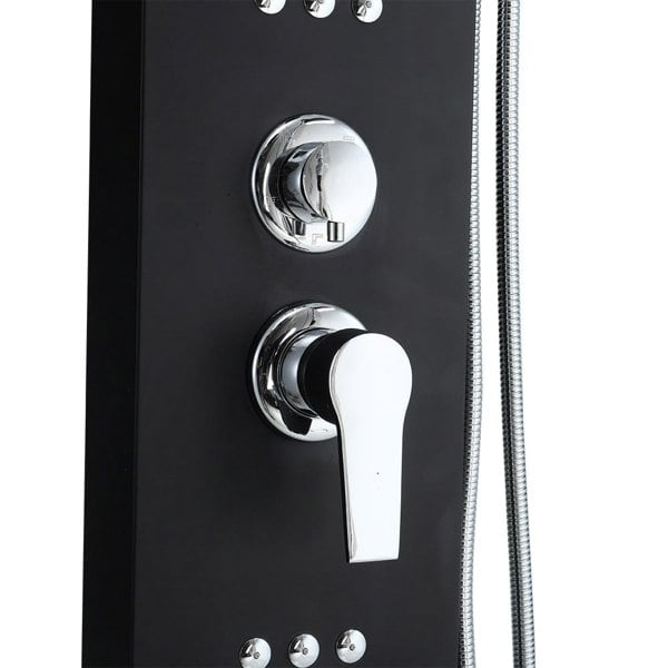 LED Display Shower Panel 5 Function Shower System with Shower Head & Hand Bathroom Shower Living and Home