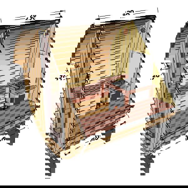 Stjarna Barrel Sauna 220