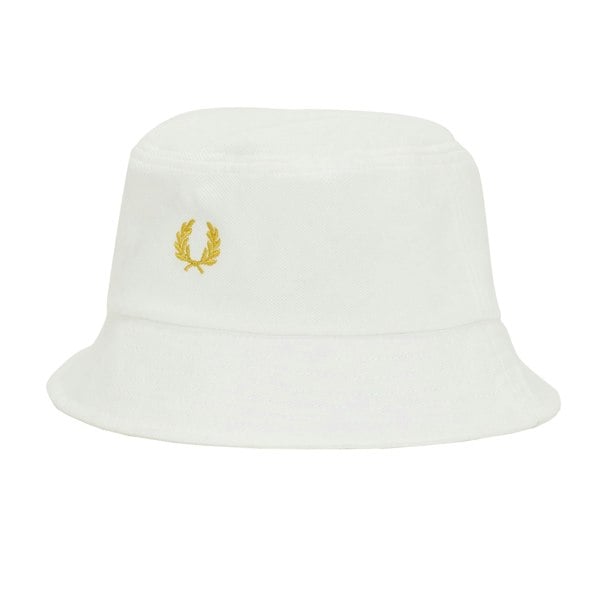 Fred Perry Classic Piqué Bucket Hat Snow White/Honey Comb